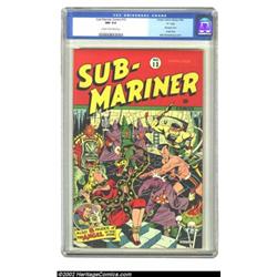 Sub-Mariner Comics #13 "D" Copy pedigree (Timely, 1944) CGC NM 9.4 Cream to off-white pages. An utte