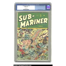 Sub-Mariner Comics #18 (Timely, 1945) CGC VF/NM 9.0 Off-white pages. Schomburg pits the Sub-Mariner.