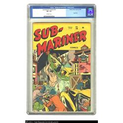 Sub-Mariner Comics #19 (Timely, 1946) CGC VF+ 8.5 Off-white pages. This stunning copy falls just a q