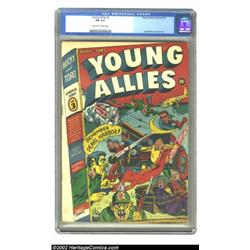 Young Allies Comics #3 (Timely, 1942) CGC FN 6.0 Off-white to white pages. Shouting, "Remember Pearl