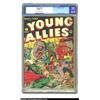 Image 1 : Young Allies Comics #7 (Timely, 1943) CGC VF/NM 9.0 Cream to off-white pages. Busting in on one scar