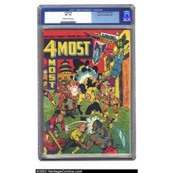 4 Most #2 Mile High pedigree (Novelty Press, 1942) CGC VF- 7.5 Off-white to white pages. Dick Cole,.