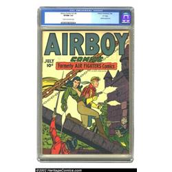 Airboy Comics Vol. 3, #6 "D" Copy pedigree (Hillman Fall, 1946) CGC VF/NM 9.0 Cream to off-white pag