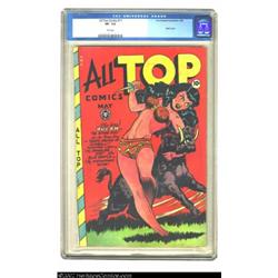 All Top Comics #11 (Fox Features Syndicate, 1948) CGC VF- 7.5 Pink pages. This title is prized for i