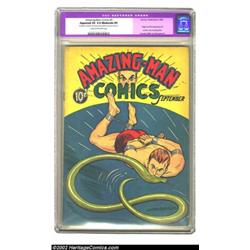Amazing-Man #5 (Centaur, 1939) CGC Apparent VG 4.0 Moderate (P) Cream to off-white pages. Overstreet