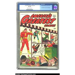 America's Greatest Comics #8 (Fawcett, 1943) CGC VF 8.0 Cream to off-white pages. Go under the big t