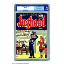 Archie's Pal Jughead #1 (Archie, 1949) CGC VF 8.0 White pages. After years of supporting his buddy A