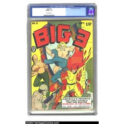 Big 3 #5 (Fox, 1941) CGC FN/VF 7.0 Off-white pages. The title of this book really says it all, as it