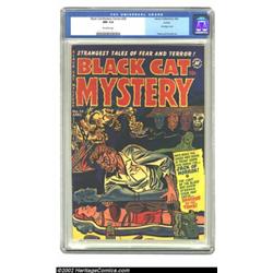Black Cat Mystery #34 Aurora pedigree (Harvey, 1952) CGC NM 9.4 Off-white pages. Nice, bizarre bonda