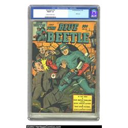 Blue Beetle #32 (Fox Features Syndicate, 1944) CGC FN/VF 7.0 Cream to off-white pages. Der Fuehrer g