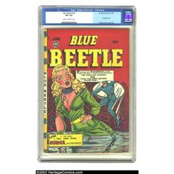 Blue Beetle #52 (Fox Features Syndicate, 1948) CGC VF+ 8.5 Cream to off-white pages. This highly-pri