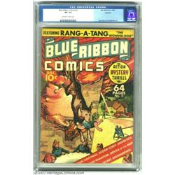 Blue Ribbon #2 Hawkeye pedigree (MLJ, 1939) CGC VF- 7.5 Off-white to white pages. This golden oldie.