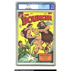 The Bouncer #11 Pennsylvania pedigree (Fox Features Syndicate, 1944) CGC NM+ 9.6 Off-white to white.