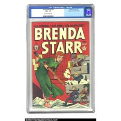 Brenda Starr Vol. 2, #9 Mile High pedigree (Four Star, 1949) CGC NM+ 9.6 Off-white to white pages. I