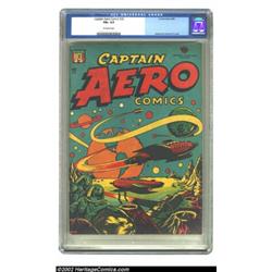 Captain Aero Comics #26 (Holyoke Publications, 1946) CGC FN+ 6.5 Off-white pages. This rarity earns.