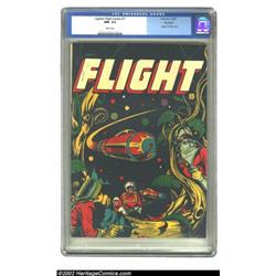 Captain Flight #11 Big Apple pedigree (Four Star, 1947) CGC NM- 9.2 White pages. Overstreet and Gerb