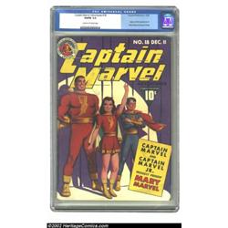 Captain Marvel Adventures #18 (Fawcett, 1942) CGC VG/FN 5.0 Cream to off-white pages. Marcus Swayze.