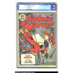 Captain Marvel Adventures #46 (Fawcett, 1945) CGC VF 8.0 Off-white to white pages. Captain Marvel du