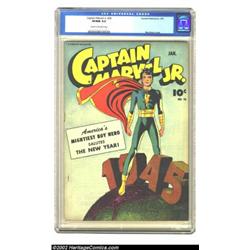 Captain Marvel Jr. #26 (Fawcett, 1945) CGC VF/NM 9.0 Cream to off-white pages. Mac Raboy is one of t
