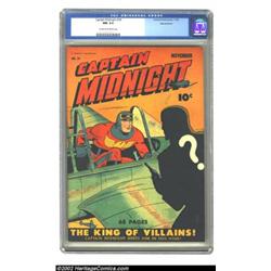Captain Midnight #14 Pennsylvania pedigree (Fawcett, 1943) CGC NM 9.4 Cream to off-white pages. Capt