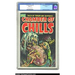 Chamber of Chills #20 File copy (Harvey, 1953) CGC NM 9.4 Cream to off-white pages. Pre-Code horror.