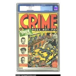 Crime Does Not Pay #23 (Lev Gleason, 1942) CGC VF- 7.5 Off-white pages. This is the second of 57 con