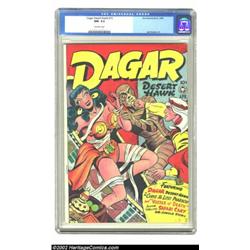 Dagar, Dessert Hawk #15 (Fox Features Syndicate) CGC NM- 9.2 Off-white pages. The beautiful Dagar is
