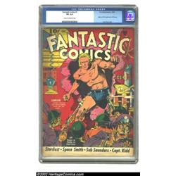 Fantastic Comics #1 (Fox, 1939) CGC FN 6.0 Cream to off-white pages. This beautiful comic has a gorg