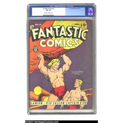 Fantastic Comics #16 (Fox, 1941) CGC FN- 5.5 Cream to off-white pages. Here is another mid-grade cop