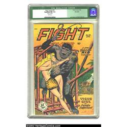 Fight Comics #55 Big Apple pedigree (Fiction House, 1948) CGC Qualified NM 9.4 White pages. A sexy T
