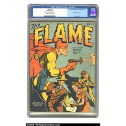 The Flame #1 (Fox, 1940) CGC VG/FN 5.5 Cream to off-white pages. The Lou Fine art in this book is ju