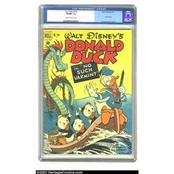 Four Color #318 (Dell, 1951) CGC VF/NM 9.0 Cream to off-white pages. This way-cool Carl Barks cover.