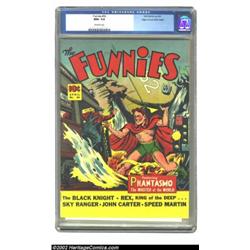 Funnies #54 Mile High pedigree (Dell, 1941) CGC NM+ 9.6 Off-white pages. Just a few months after Del