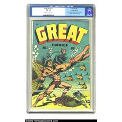 Great Comics #1 (Jubilee Comics, 1945) CGC NM 9.4 Off-white to white pages. This comic book is an od
