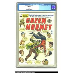 Green Hornet Comics #43 (Harvey, 1949) CGC NM 9.4 White pages. Most of the copies we see in this sup