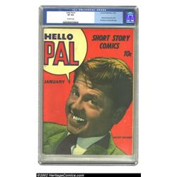Hello Pal #1 (Harvey, 1943) CGC VF 8.0 Off-white pages. This oddball title only ran for three issues