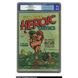Heroic Comics #1 (Eastern Color, 1940) CGC FN/VF 7.0 Cream to off-white pages. Bill Everett was alre