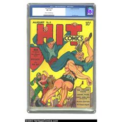 Hit Comics #2 (Quality, 1940) CGC VF+ 8.5 Cream to off-white pages. One of Quality's first comic boo
