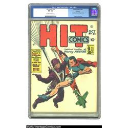Hit Comics #24 Rockford pedigree (Quality, 1942) CGC NM 9.4 Off-white to white pages. A sensational.