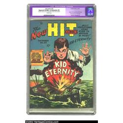 Hit Comics #25 (Quality, 1942) CGC Apparent VF/NM 9.0 Extensive (P) Off-white pages. Kid Eternity's.