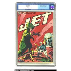 Jet Powers #2 Mile High pedigree (Magazine Enterprises, 1951) CGC NM+ 9.6 White pages. This book is.