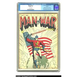Man of War #1 Hawkeye pedigree (Centaur, 1941) CGC VF/NM 9.0 Off-white pages. This is a very scarce.