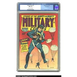 Military Comics #24 San Francisco pedigree (Quality, 1943) CGC NM+ 9.6 Off-white to white pages. One
