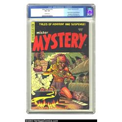 Mister Mystery #18 (Mr. Publications, 1954) CGC VG+ 4.5 Off-white pages. This cover has decapitation