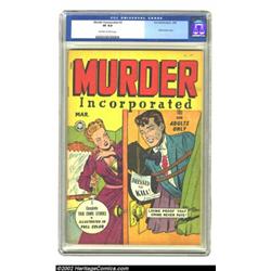 Murder Incorporated #2 (Fox Features Syndicate, 1948) CGC VF 8.0 Off-white to white pages. So far, o