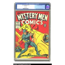 Mystery Men Comics #15 (Fox, 1940) CGC FN 6.0 Off-white pages. Blue Beetle is taking care of busines