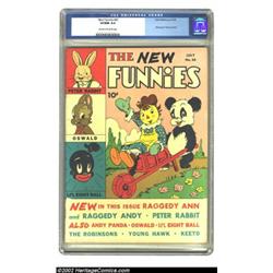 New Funnies #65 (Dell, 1942) CGC VF/NM 9.0 Cream to off-white pages. This is the very first issue of
