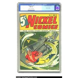 Nickel Comics #4 (Fawcett, 1940) CGC NM 9.4 Cream to off-white pages. "Anchors Away for Bulletman" a