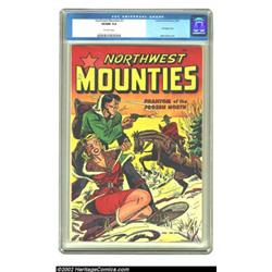 Northwest Mounties #3 (St. John, 1949) CGC VF/NM 9.0 Off-white pages. This esoteric book has many th