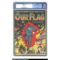 Our Flag Comics #1 Mile High pedigree (Ace, 1941) CGC NM 9.4 Off-white to white pages. Nazi zombies,